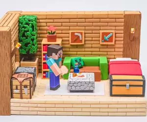 網友利用黏土製作《麥塊風格》場景模型 完美重現遊戲畫面讓人看了直呼「超感動」