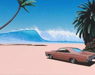 《插畫家永井博》驚覺自己的作品被盜用 對方竟然是美國國土安全部