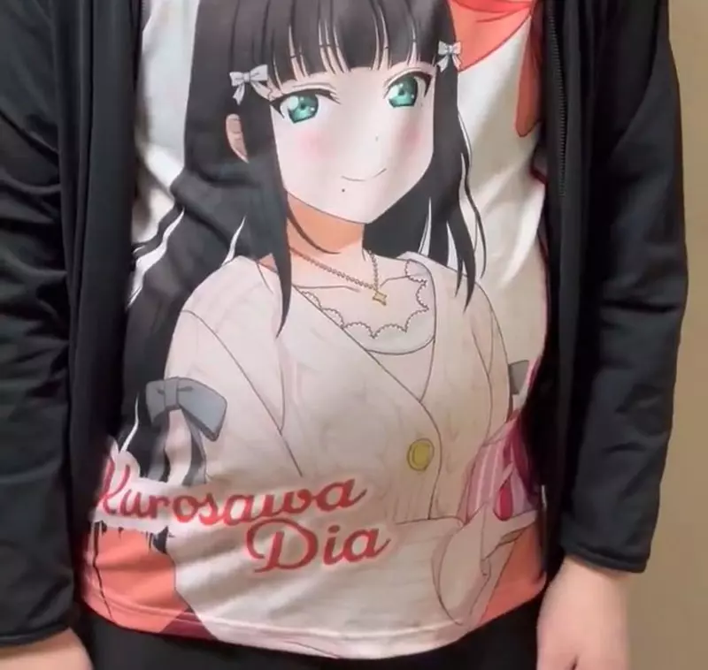 變態中的天才發現了《動漫T恤的實用性》不過要先確定你的肚子肉夠多