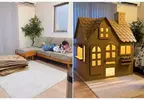 手工大神隨手搭起來的瓦楞紙小房屋 從左邊變成右邊讓網友完全傻眼了