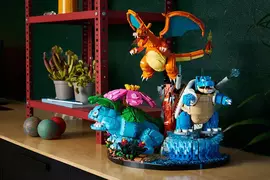 《樂高與寶可夢》聯名系列公開 首波推出三種主題套件若全收集，便可以收集皮卡丘、伊布、噴火龍、妙蛙花以及水箭龜喔