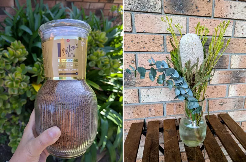 網友分享《設計初衷就可以當成花瓶》即溶咖啡罐 因獨特的設計以及再利用性在網上引起關注