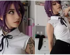 美國22歲女孩Cos《鏈鋸人》蕾潔 還原該角色獨特的氣質