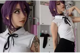 美國22歲女孩Cos《鏈鋸人》蕾潔 還原該角色獨特的氣質