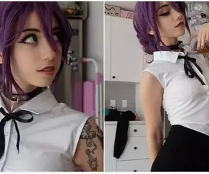 美國22歲女孩Cos《鏈鋸人》蕾潔 還原該角色獨特的氣質