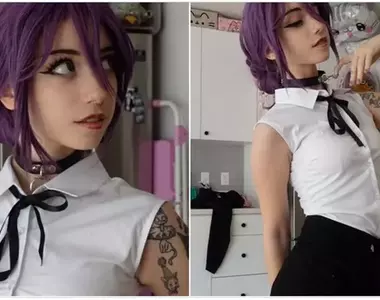 美國22歲女孩Cos《鏈鋸人》蕾潔 還原該角色獨特的氣質