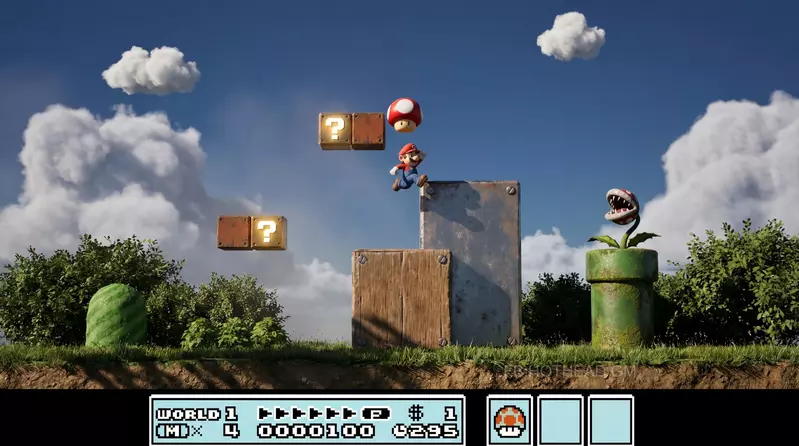 如果《超級瑪利歐》當年經典紅白機版重製了會怎樣？網友用AI技術讓夢想變成真