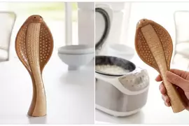 日本設計師「石川和也」最新發想！超療癒《眼鏡蛇飯勺》這我們來看不就是「飯匙倩」嗎？諧音梗大好❤