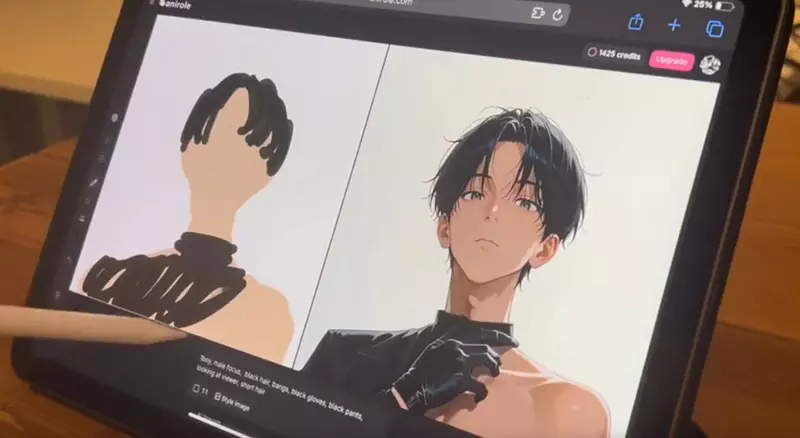 AI動漫繪圖平台《Anirole》即時將塗鴉迅速轉成精緻動漫角色這功能有點強