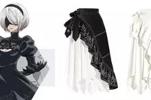 MAYLA ×《尼爾：自動人形 Ver1.1a》聯名款長裙開始預購，售價29700日幣，有黑白雙色可選