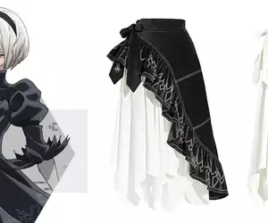 MAYLA ×《尼爾：自動人形 Ver1.1a》聯名款長裙開始預購，售價29700日幣，有黑白雙色可選