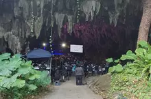 在鐘乳洞辦活動的《聲優花宮初奈》粉絲直呼生平第一次看到有人這麼狂