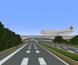 在《當個創世神》耗時一年半蓋出羽田機場 網友驚訝表示這簡直都快成實景照片惹