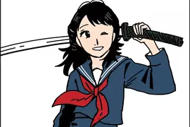 日本茶飲包裝赫然出現《拿日本刀的女高中生》原來是大家全都看錯了