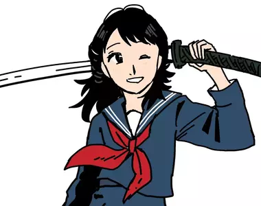 日本茶飲包裝赫然出現《拿日本刀的女高中生》原來是大家全都看錯了