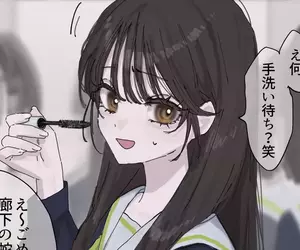 這張占用廁所化妝的《對陰角不友善的女同學》插畫 勾起了日本網友的PTSD