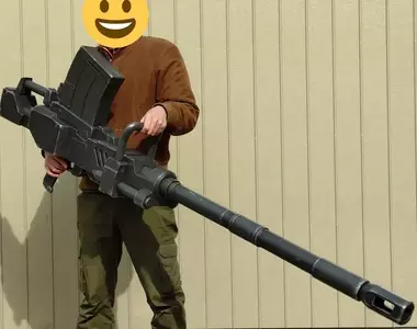 網友製作「機動戰士鋼彈 第08MS小隊」武器裝備 還原了陸戰鋼彈那管180mm手提加農炮