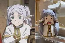 《葬送的芙莉蓮》嚎啕大哭三天三夜的水龍頭，只能說完全把動畫的神韻給詮釋出來惹