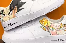 彩繪球鞋藝術家創作七龍珠球鞋 在「Air force 1」上面畫上悟空超級帥氣