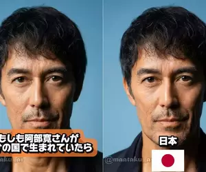 如果阿部寬出生在了別的國家 網友用AI測試出不同國家版本的他，只能說這張臉真是全世界兼容啊(汗)