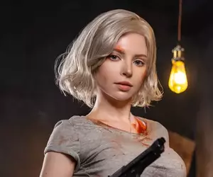 艾殊莉身體模特cos《惡靈古堡9 安魂曲》中的女主角葛蕾絲