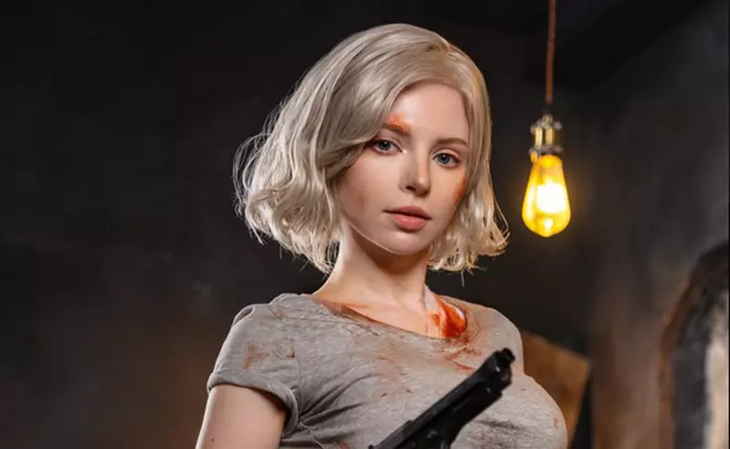 艾殊莉身體模特cos《惡靈古堡9 安魂曲》中的女主角葛蕾絲