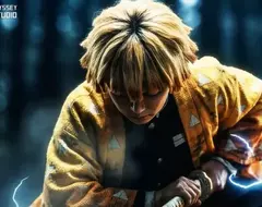 粉絲自製《鬼滅之刃》AI真人版我妻善逸的那田蜘蛛山之戰