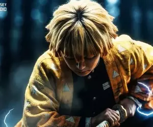 粉絲自製《鬼滅之刃》AI真人版我妻善逸的那田蜘蛛山之戰