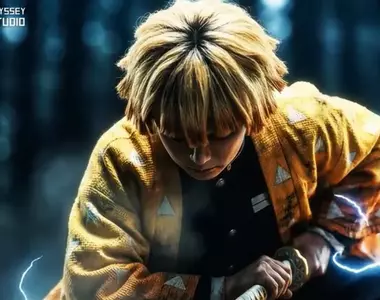 粉絲自製《鬼滅之刃》AI真人版我妻善逸的那田蜘蛛山之戰