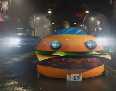 惡搞MOD《惡靈古堡 安魂曲》粉絲自製里昂半裸開著海綿寶寶漢堡車，以及總監宣布新劇情資料片開發中