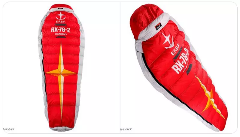 把鋼彈盾牌變成睡袋  STRICT-G與戶外用品「NANGA」合作推出有趣的聯名商品