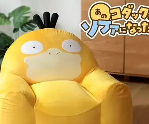 《可達鴨造型沙發》寶可夢與沙發廠商合作推出第六彈主題沙發，售價28400日幣