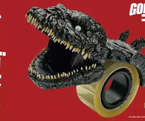 《哥吉拉封箱膠帶切割器》真實還原了「正宗哥吉拉」中登場的哥吉拉第四型態造型