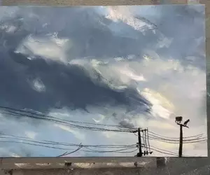 粉彩畫家作品分享 網友看完後表示:第一眼看還以為是照片呢