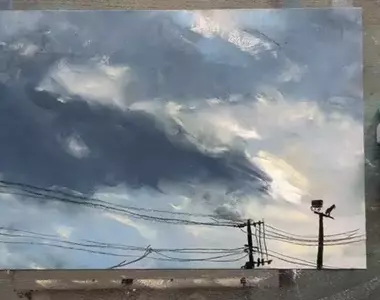 粉彩畫家作品分享 網友看完後表示:第一眼看還以為是照片呢