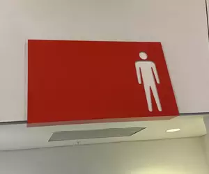 日本網友到美國驚覺《男廁是紅色女廁是藍色》男藍女紅是日本的特有法則嗎？