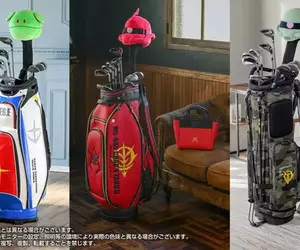 萬代南夢宮推出《機動戰士鋼彈》高爾夫球周邊 特製「鋼彈」、「夏亞專用薩克II」、「薩克II」款式套組