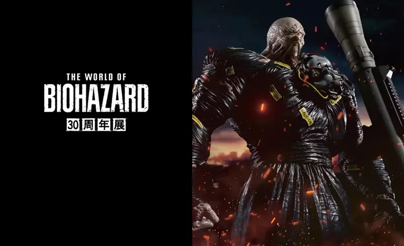 惡靈古堡《THE WORLD OF BIOHAZARD 30周年展》預定在今年秋季於東京澀谷登場，另外推出46公分高追跡者模型