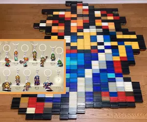 網友用1468個任天堂卡帶排出《超時空之鑰》主角克羅諾，另外角色扭蛋共15種款式，3月27日開始發售中