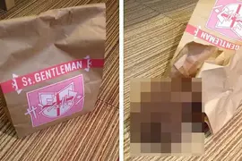 恐怖的《情人節巧克力禮物》老婆準備的驚喜讓老公失聲尖叫 打開紙袋出現的竟然是...