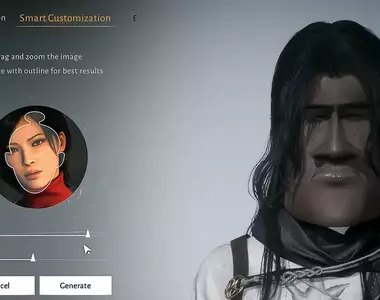 網友遊玩《燕雲十六聲》上傳圖片捏臉功能，看看用ADA的模樣生成的少東家長怎樣？