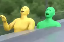 空想發明系列《霸王車懲罰機》遇上不用解釋那麼多，直接按鈕讓對方飛高高