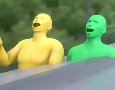 空想發明系列《霸王車懲罰機》遇上不用解釋那麼多，直接按鈕讓對方飛高高