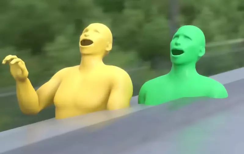 空想發明系列《霸王車懲罰機》遇上不用解釋那麼多，直接按鈕讓對方飛高高