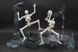 萬代推出過的《30MF卓爾骸骨兵》網上爆紅！因為可動度高可塑性強，目前已經成為網路上最自由的骷髏惹