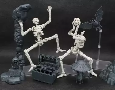 萬代推出過的《30MF卓爾骸骨兵》網上爆紅！因為可動度高可塑性強，目前已經成為網路上最自由的骷髏惹