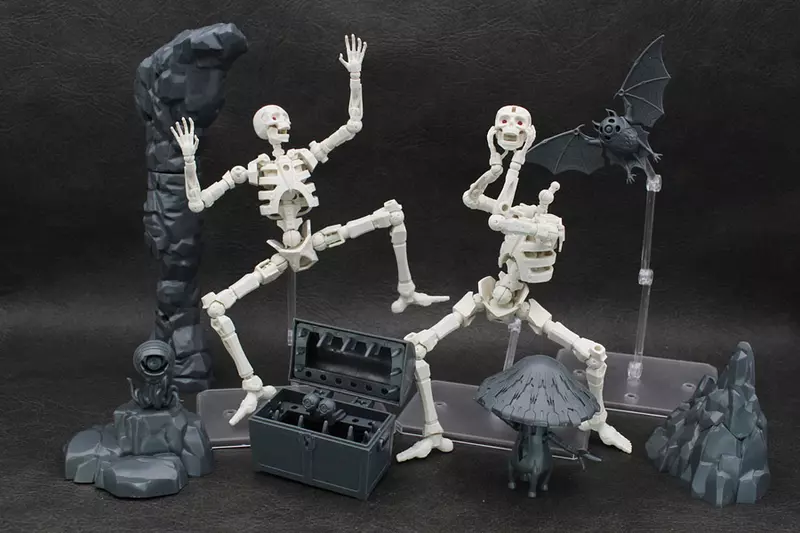 萬代推出過的《30MF卓爾骸骨兵》網上爆紅！因為可動度高可塑性強，目前已經成為網路上最自由的骷髏惹