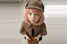 AI生成的《間諜家家酒》真人版拍攝現場，這裡的安妮亞真的是太可愛啦