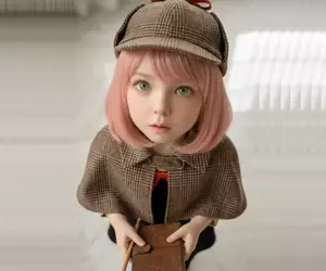 AI生成的《間諜家家酒》真人版拍攝現場，這裡的安妮亞真的是太可愛啦