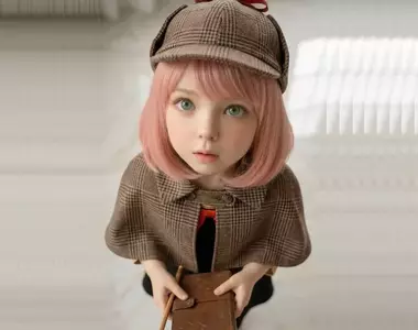 AI生成的《間諜家家酒》真人版拍攝現場，這裡的安妮亞真的是太可愛啦